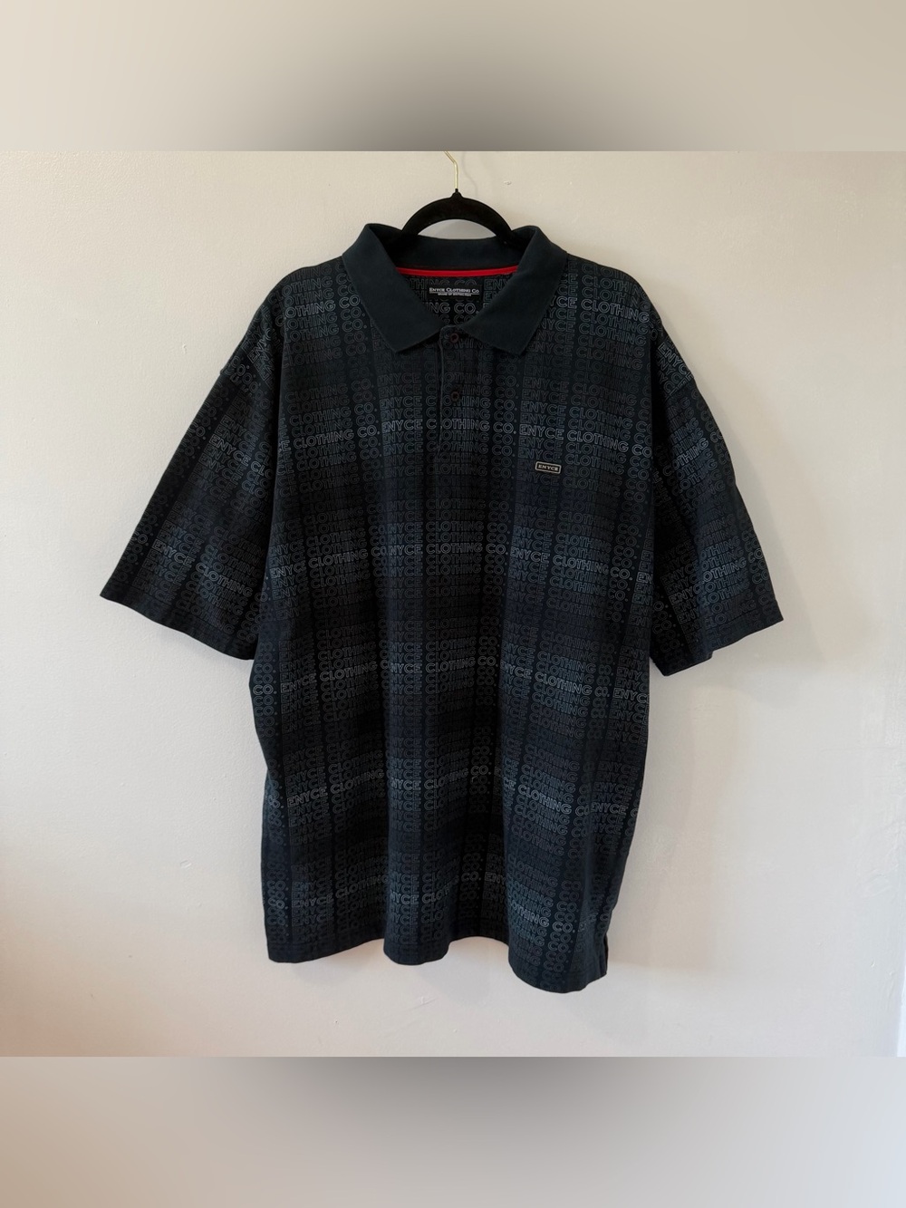 Vintage Y2K Enyce AOP Polo Shirt Size XL